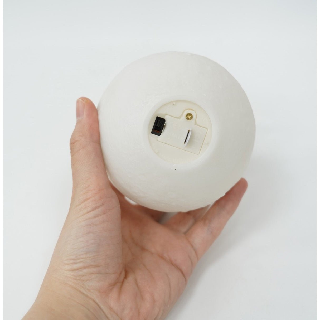 3D Holdfényes Éjszakai Fény, LED Fény, 7 Szín, Érintésre Váltó Szín, Elemmel Működő, Elem nélkül, Műanyag Talp Tartalmazza, 12 Cm