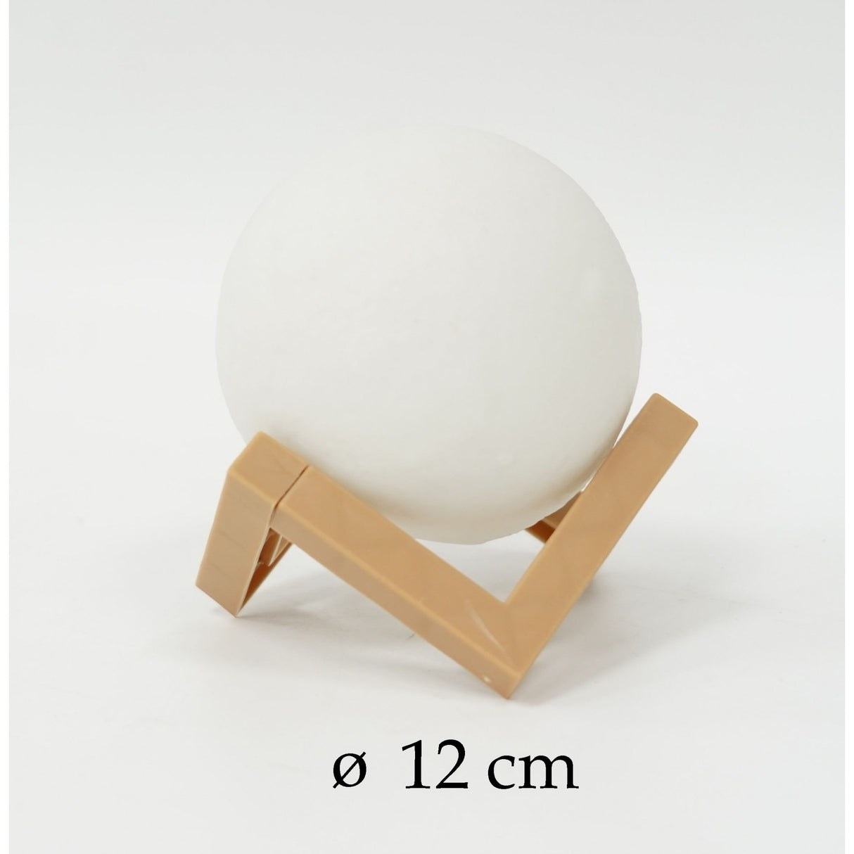 3D Holdfényes Éjszakai Fény, LED Fény, 7 Szín, Érintésre Váltó Szín, Elemmel Működő, Elem nélkül, Műanyag Talp Tartalmazza, 12 Cm