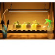 Lampa dubla pentru cresterea plantelor Vivimall, 50 cm, T5, tehnologie LED, nu afecteaza plantele, potrivit pentru intregul ciclu de crestere, lumina alb calda - vivimall.ro