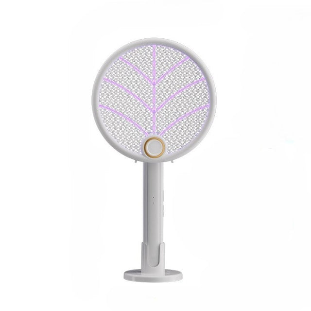 Lampa Electrica Impotriva Tantarilor, 42.5 X, Reincarcabila Cu Cablu Usb Inclus, Plasa Din Aluminum, Alb - vivimall.ro