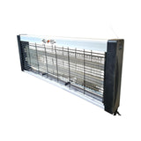 Lampa Electrica UV Anti Insecte, Vivimall, Lumina Neon, 2 tuburi cu putere de 20W, Suspensie Perete, Carcasa din Plastic Metalica, 39 x 25 x 6 cm Alb Negru - vivimall.ro