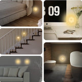 Lampa LED cu senzori de miscare, incarcare USB,3.7V, 400mah, 8.5 x 2 cm, material ABS, portabila, pentru camera bebelusului, dormitor, bucatarie, baie, 2 culori, lumina calda si rece, carcasa alba - vivimall.ro