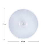 Lampa LED cu senzori de miscare, incarcare USB,3.7V, 400mah, 8.5 x 2 cm, material ABS, portabila, pentru camera bebelusului, dormitor, bucatarie, baie, 2 culori, lumina calda si rece, carcasa alba - vivimall.ro