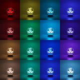 Lampa Led Decorativa, 3D, Cu Text "I Love You", Doua Moduri De Alimentare Usb Si Baterii, 20 Cm Inaltime, Din Material Acril Si Lumina A, Alb - vivimall.ro