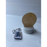 Lampa Led Decorativa, 3D, Globul Pamantesc, Doua Moduri De Alimentare Usb Si Baterii, 20 Cm Inaltime, Din Material Acril Si Lumina A, Alb - vivimall.ro
