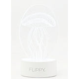 Lampa LED decorativa, Vivimall, 3D, Meduza, din material acril si lumina multicolora, alb - vivimall.ro