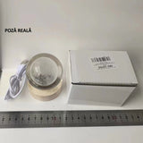 Dekoratív LED lámpa, 6 cm átmérőjű kristálygömbbel, USB tápellátás, fa állvány, világítás