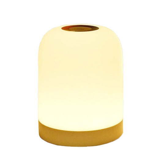 Lampa LED Reincarcabila, Vivimall, Lumina in 3 culori albe + 16 Color, Lampa pentru Dormitor, Culori RGB, Lumina de Noapte in Camera Copiilor, 11 x 8 x 8 cm, Alb - vivimall.ro