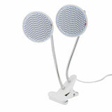 Lampa pentru cresterea plantelor de interior, Vivimall, cap dublu, nu emana caldura, 290 leduri, 2 culori , prindere cu clips, 46x11.5x9.2 cm - vivimall.ro