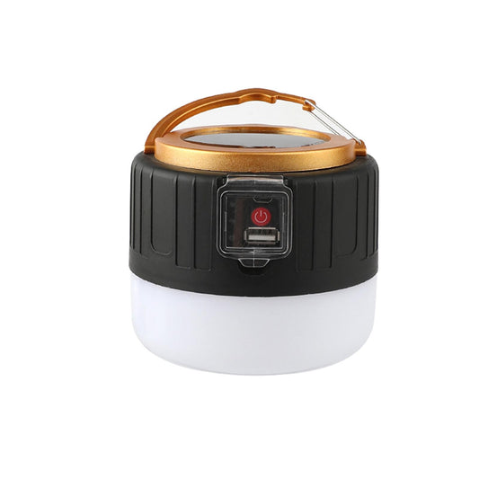 Lampa Portabila, Vivimall, Incarcare Solara + USB, Afisaj Inteligent al Bateriei, Raza de Actiune 32 mp, 6x9x11 cm, 3 Moduri, Negru - vivimall.ro