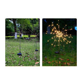 Lampa Solara, Flippy, Decor Gradina, Model Fireworks/Artificii, din Sarma de Cupru, 120 LED-uri, 55W, 90 cm, Alb Cald - vivimall.ro