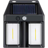 Lampa Solara LED Decorativa de Perete, Vivimall, pentru Exterior, Suspendata, 800mAh, 15x13x6 cm, Neagra - vivimall.ro