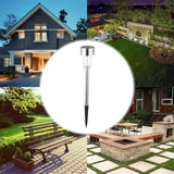 Lampa solara Led decorativa pentru gradina, Argintie, Vivimall, Lumina Multicolor - vivimall.ro