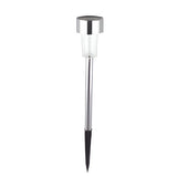 Lampa solara Led decorativa pentru gradina, Argintie, Vivimall, Lumina Multicolor - vivimall.ro