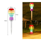 Lampa solara LED design modern pentru gradina Vivimall, inaltime 45 cm, 2 moduri de utilizare, 45 x 10 cm, material sticla si ABS, 2V, ABS, 600mAh, alb cald si alb rece, mulicolor - vivimall.ro