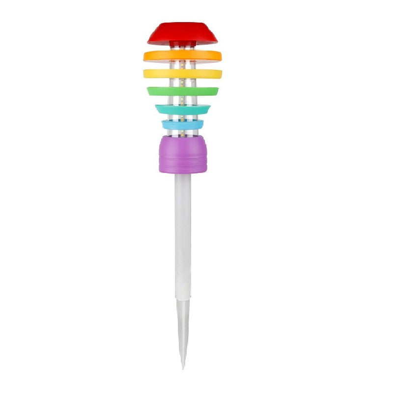 Lampa solara LED design modern pentru gradina Vivimall, inaltime 45 cm, 2 moduri de utilizare, 45 x 10 cm, material sticla si ABS, 2V, ABS, 600mAh, alb cald si alb rece, mulicolor - vivimall.ro