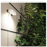 Lampa solara LED dreptunghiulara pentru perete Vivimall, 18 x 7 cm, senzor miscare, 6V, ABS, 2200mAh, rezistent la apa, culoare lumina alb rece, alb - vivimall.ro