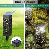 Lampa solara LED Vivimall, tip felinar cu acoperis, pentru gradina, inaltime 30.2 cm, putere 0.2W, 1.2V, 600mAh, alb cald - vivimall.ro