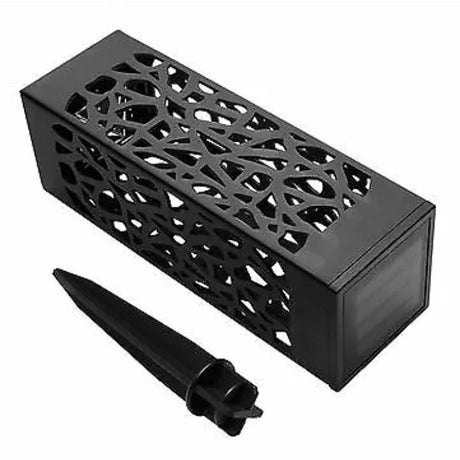 Lampa solara LED Vivimall, tip felinar, pentru gradina, inaltime 28.5 cm, putere 0.2W, 1.2V, 600mAh, alb rece - vivimall.ro