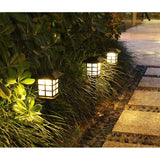 Set 2 Lampa solara Led pentru gradina, Tip felinar, Vivimall, Alb cald - vivimall.ro