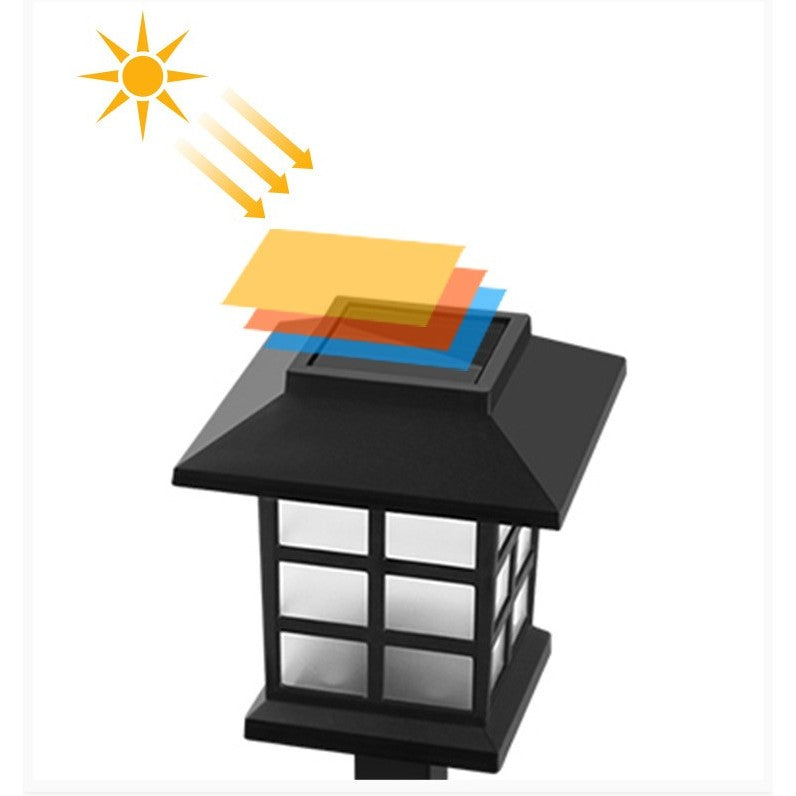 Lampa solara Led pentru gradina, Tip felinar, Vivimall, Alb rece - vivimall.ro