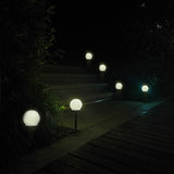 Lampa Solara Led, Sferica, Tip Glob, Diametru 10 Cm, Alb Cald - vivimall.ro