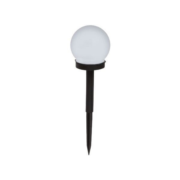 Lampa solara LED, Sferica, Tip Glob Vivimall, Diametru 10 cm, Alb cald - vivimall.ro