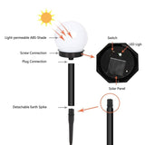 Set 2 Lampi Solare Glob Alb Rece | TwoSfera