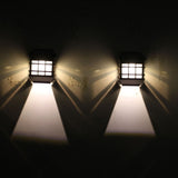 Lampa solara LED tip Felinar pentru perete Vivimall, 11.5 x 8.3cm, 1.2V, ABS, 400mAh, alb cald - vivimall.ro