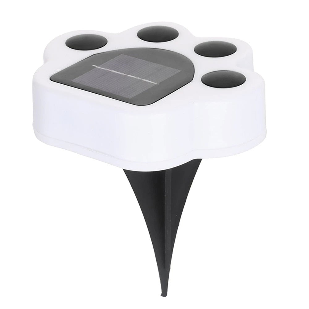 Lampa solara LED, Tip laba de urs, pentru gazon sau gradina, Rezistenta la apa, Vivimall, Alb cald - vivimall.ro