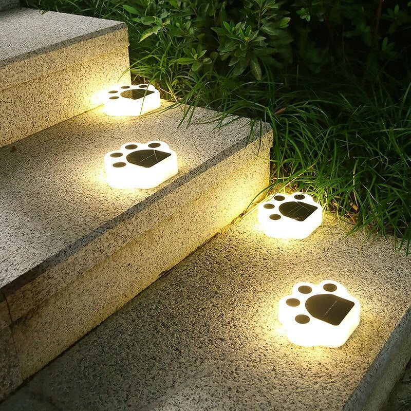 Lampa Solara Led, Tip Laba De Urs, Pentru Gazon Sau Gradina, Rezistenta La Apa, Alb Cald - vivimall.ro