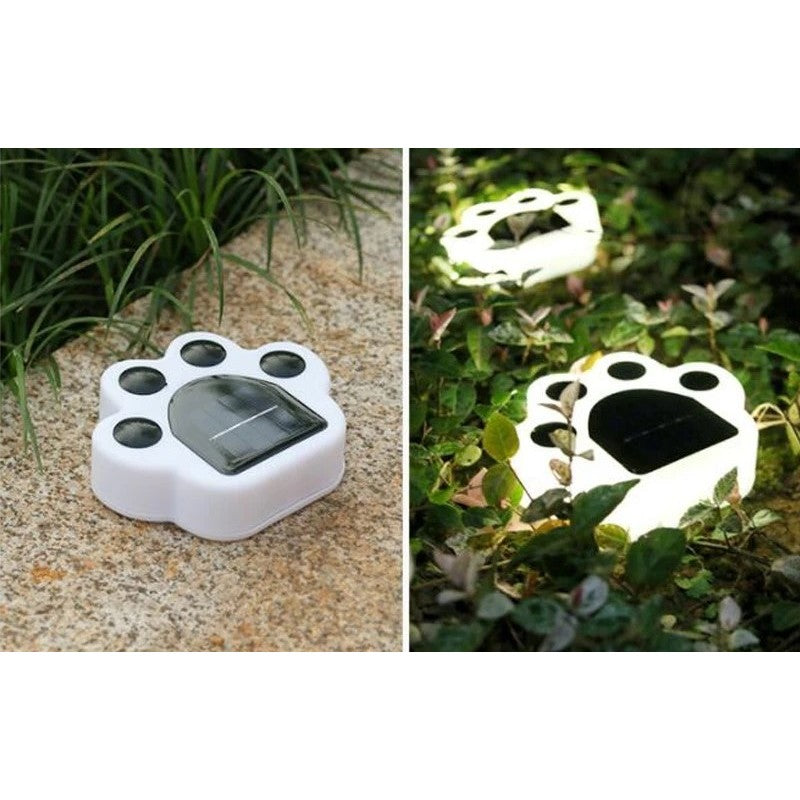 Lampa solara LED, Tip laba de urs, pentru gazon sau gradina, Rezistenta la apa, Vivimall, Alb rece - vivimall.ro