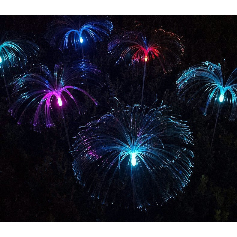 Lampa solara LED tip Meduza, inaltime 90 cm, Pentru gradina, Vivimall - vivimall.ro