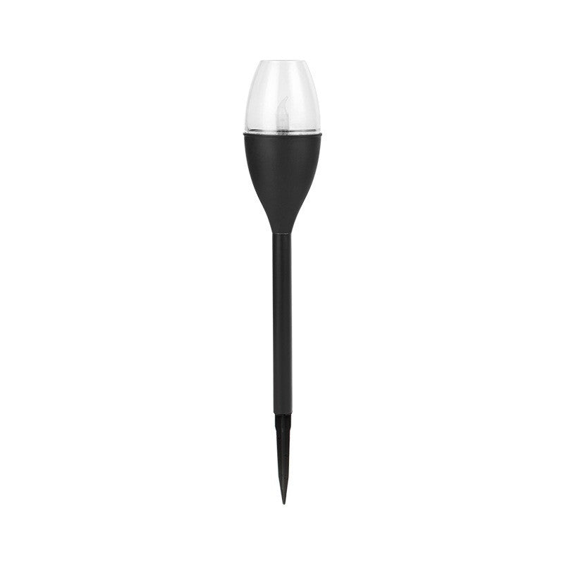 Lampa solara LED tip pahar de vin pentru gradina Vivimall, inaltime 37.5 cm, efect de flacara, material PVC si ABS, 2V, 200mAh, multicolor - vivimall.ro
