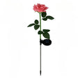 Lampa Solara LED tip Trandafir cu o floare pentru Gradina, Inaltime 75 cm, Vivimall - vivimall.ro