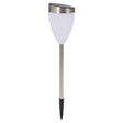 Lampa Solara pentru Gradina, Vivimall, Set 2 buc, Tip LED, Model Lalea Tulip Light, Timp de Functionare 6-8 h, Inaltime 62 cm, Rezistenta la Apa, Alb - vivimall.ro