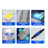 Lampa Solara Stradala, Pentru Curte Sau Strada, Cu Doua Grile, Finisaj Mat, Rezistent La Apa, Montare Prin Fixare, Senzor Lumina, Baterie De Litiu, Ip65, Lumina Rece, Putere 300W, Autonomie 10 Ore, 51.5 X 21 Cm, Gri - vivimall.ro