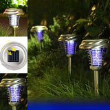 Lampa solara tip torta Vivimall, anti-insecte, tantari, UV, LED, 1.2V, IP65, 1 LED, material ABS, 48 x 14 cm, gri - vivimall.ro