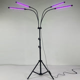 Detaliu capete lampă LED 30W cu 108 LED-uri spectru roșu și albastru pentru plante de interior