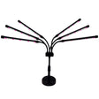 Lampă UV pentru creșterea plantelor, 30W, 6 capete, 108 LED-uri, spectru alb-mov, vedere frontală