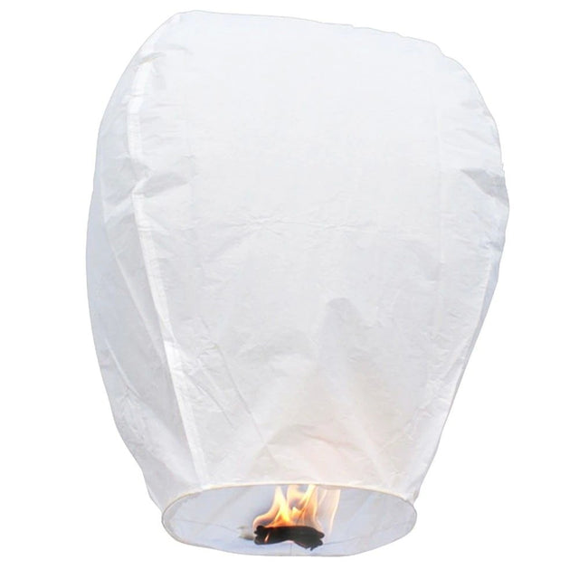 Lampion zburator, Vivimall, hartie biodegradabila, Alb - vivimall.ro