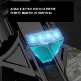 Lanterna LED, Vivimall, Incarcare USB, Autonomie 8-24h, 2 Surse de Lumina, Principal si Lateral, Raza Maxima 100-200 m, COB, 5W, 23 x 10 x 10 cm, Galben - vivimall.ro