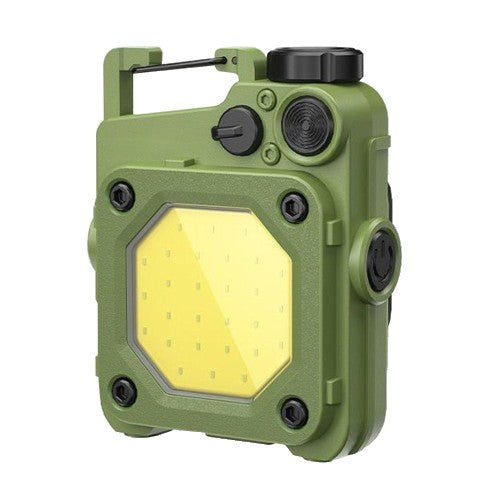 Lanterna Mini de Buzunar Tip Breloc, Vivimall, Incarcare prin USB Type C, Multifunctionala, pentru Exterior, Camping, Alpinism, Ciclism, Mini Lanterna Elvis, 6.1 x 5 x 2.5 cm, Lumina Puternica, Culoare Verde - vivimall.ro