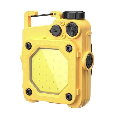 Lanterna Mini de Buzunar Tip Breloc, Vivimall, Incarcare prin USB Type C, Multifunctionala, pentru Exterior, Camping, Alpinism, Ciclism, Mini Lanterna Elvis, 6.1 x 5 x 2.5 cm, Lumina Puternica, Culoare Galben - vivimall.ro