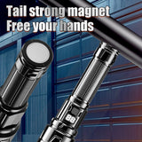 Lanternă Vivimall P50 cu zoom telescopic, afișaj digital și ieșire magnetică  Model 117 - vivimall.ro