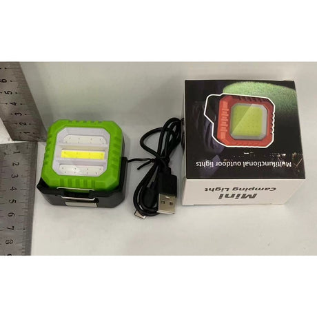 Lanterna Tip Breloc, Vivimall, 5 Moduri de Luminat, Incarcare USB Tip C, 5W, Impermeabila IPX5, 500 lm, COB, Verde - vivimall.ro