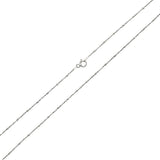 925-ös ezüst lánc, 66 cm