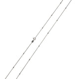Lantisor Argint 925 Cu Bile Rodiat 60 Cm