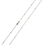 Lantisor Argint 925 Cu Bile Rodiat 60 Cm