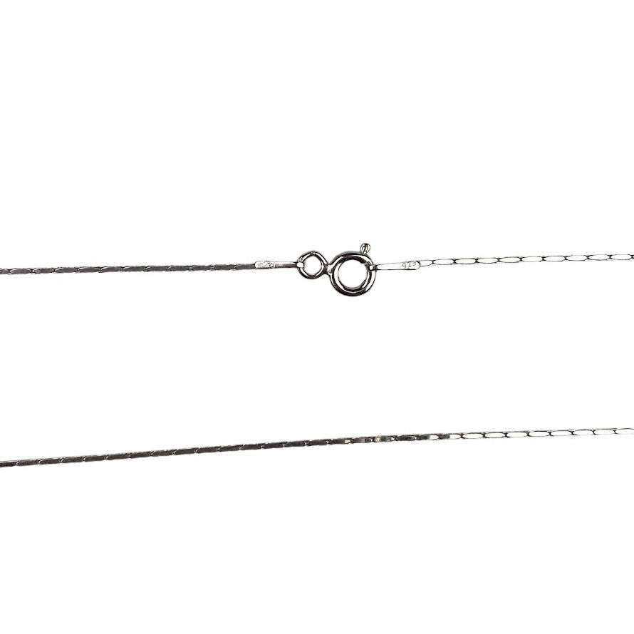 Lantisor Argint 925 Sarpe Shinny 40 cm - vivimall.ro